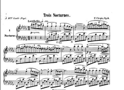 نت پیانو Chopin Nocturnes Op.9 مجموعه سه تایی