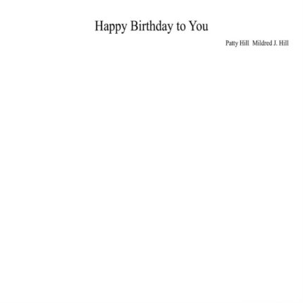 نت پیانو Happy Birthday آسان